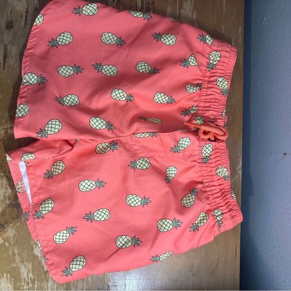 Carter's Coral Pineapple Swim Shorts size 3T EUC - Picture 1 of 2